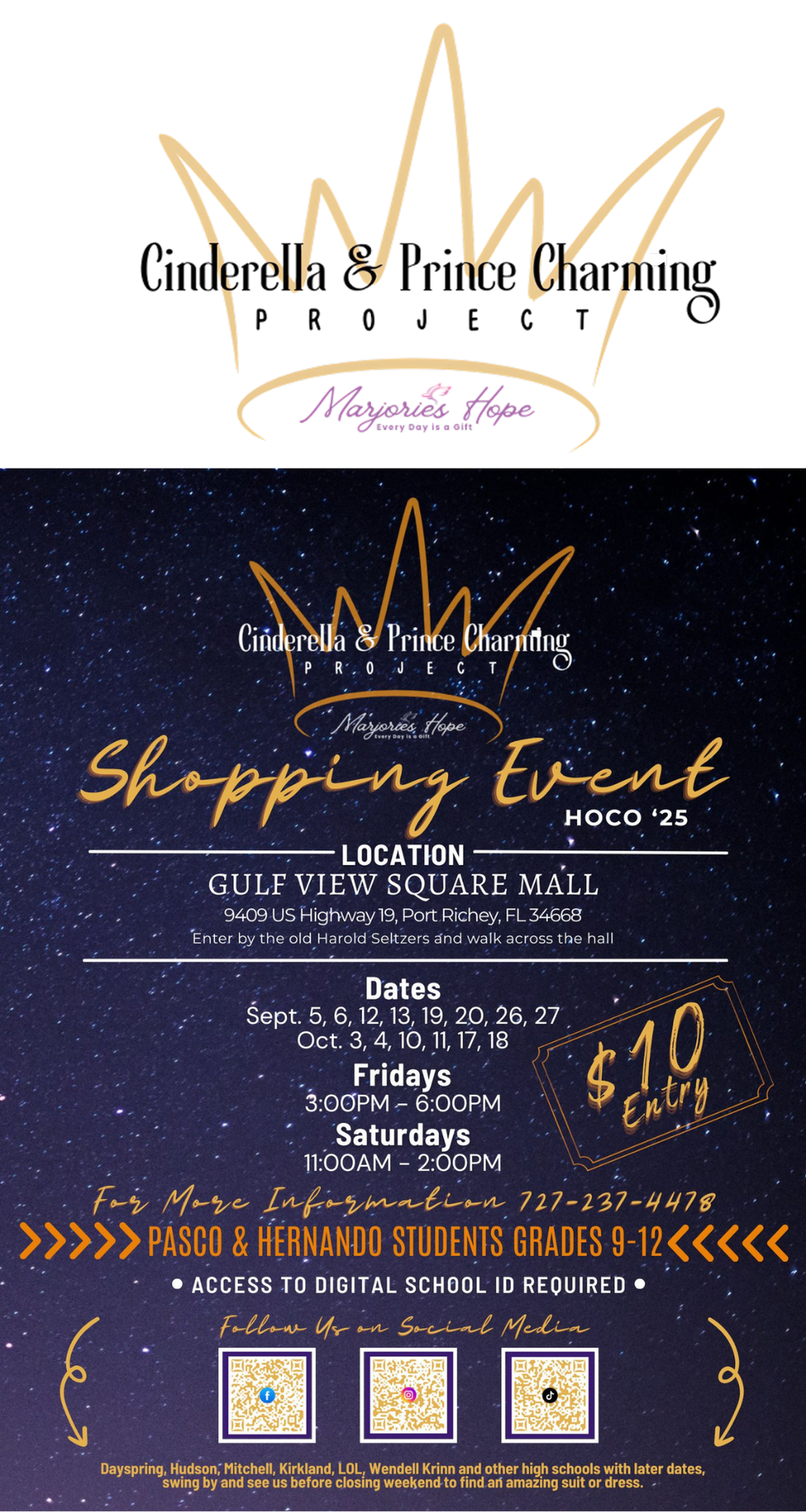 Cinderella & Prince Charming Project of Pasco County